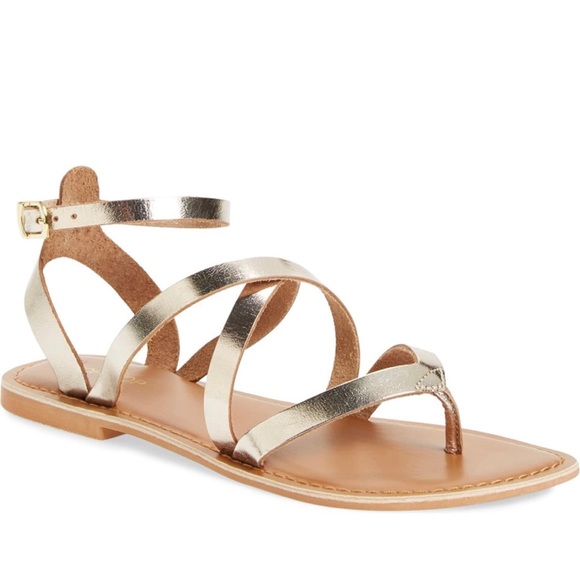 Topshop Shoes - Topshop Hercules Sandal - Gold, size 8.5